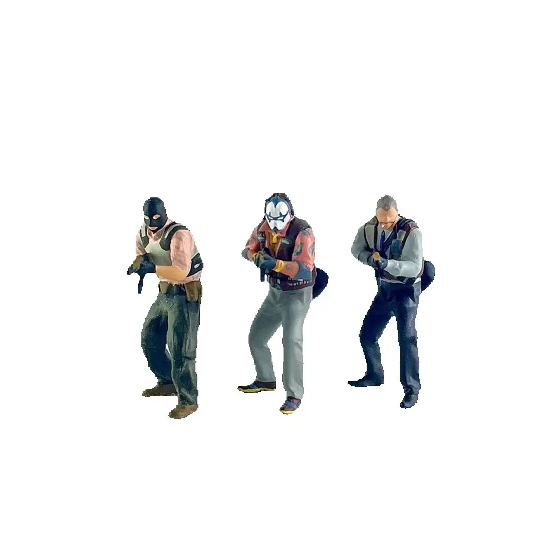 โมเดลรถจำลองเรซิ่นขนาด 1/64 สำหรับฉากเกม Counter-Strike CS ชุดฟิกเกอร์ไดโอรามา