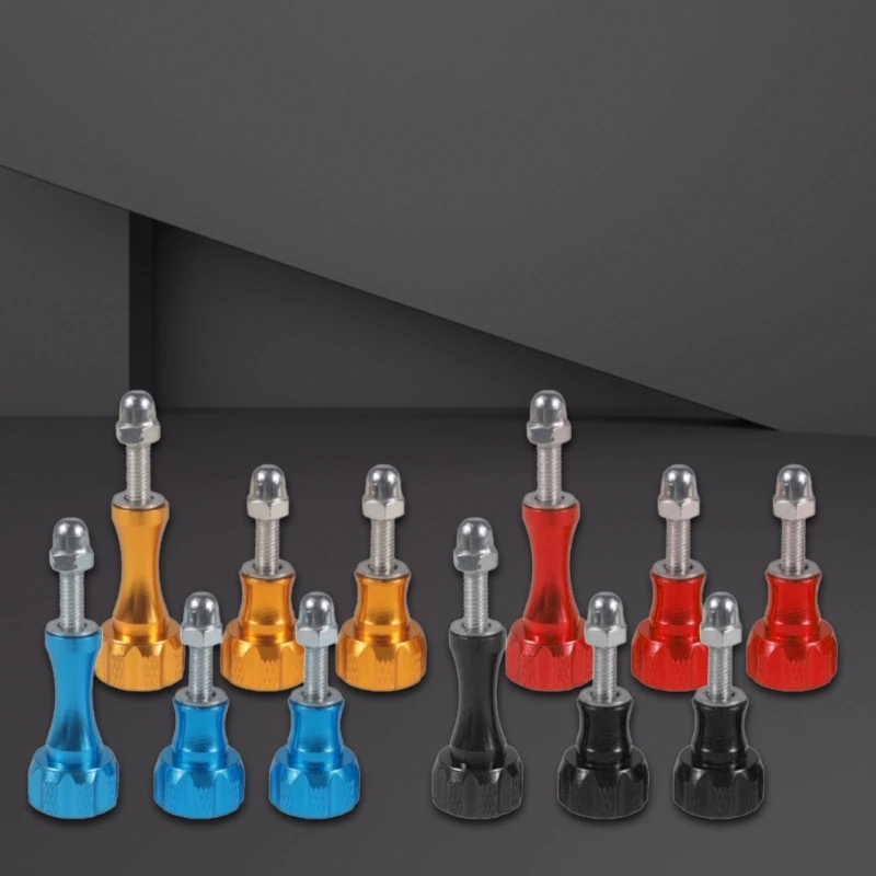 Set of 4 Practical Long and Short Sturdy Metal Thumbscrews In Bright Color Designs Portable for Cameras Accessories 37JD