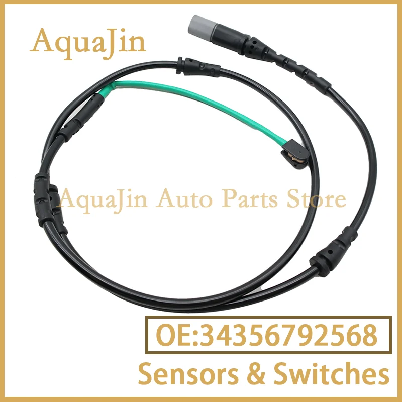 34356792568 Sensor de desgaste de pastilla de freno delantero para BMW X5 E70 X6 E71 E72 F15 F16 M F85 F86 2013 ~ 2018 2015 se adapta a accesorios OEM para automóviles
