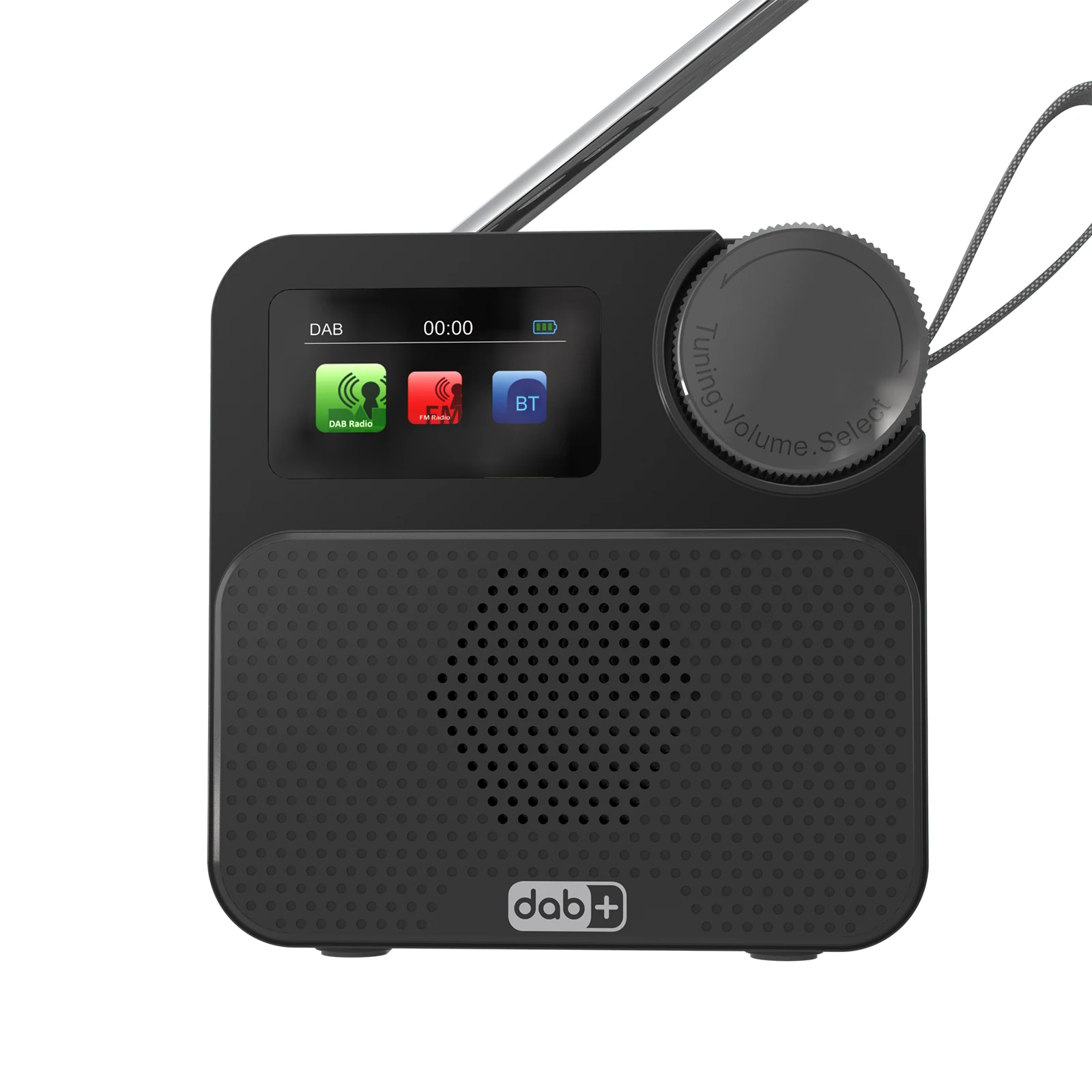 

Bluetooth-compatible Internet FM Radio Rechargeable Digital Radio with 1.47inch Color Display External Antenna Portable FM Radio