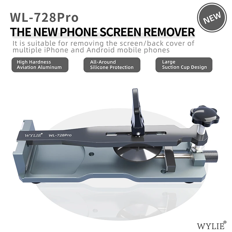 WYLIE WL-728 Pro Universal Heating-Free LCD Screen Splitter Fixture For iPhone Android Phone Opening Quick Removal Clamp