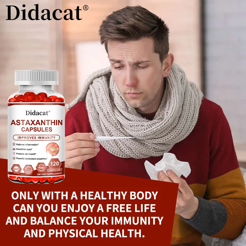 

Natural Astaxanthin 32mg Softgels – Super Antioxidant, Eye, Skin, Joint, Heart & Immune Support, Promote Cardiovascular Health