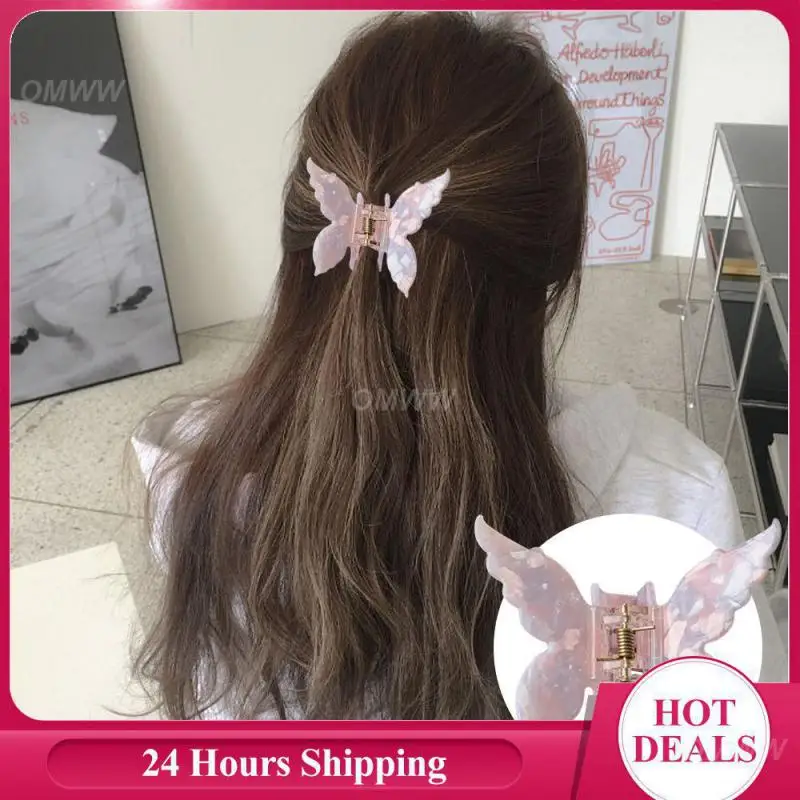 Acetic Acid Hair Scratch Butterfly Retro Fashion Vintage Hairpin Hair Catch Hairpin Mermaid Jifa Durable And Lightweight