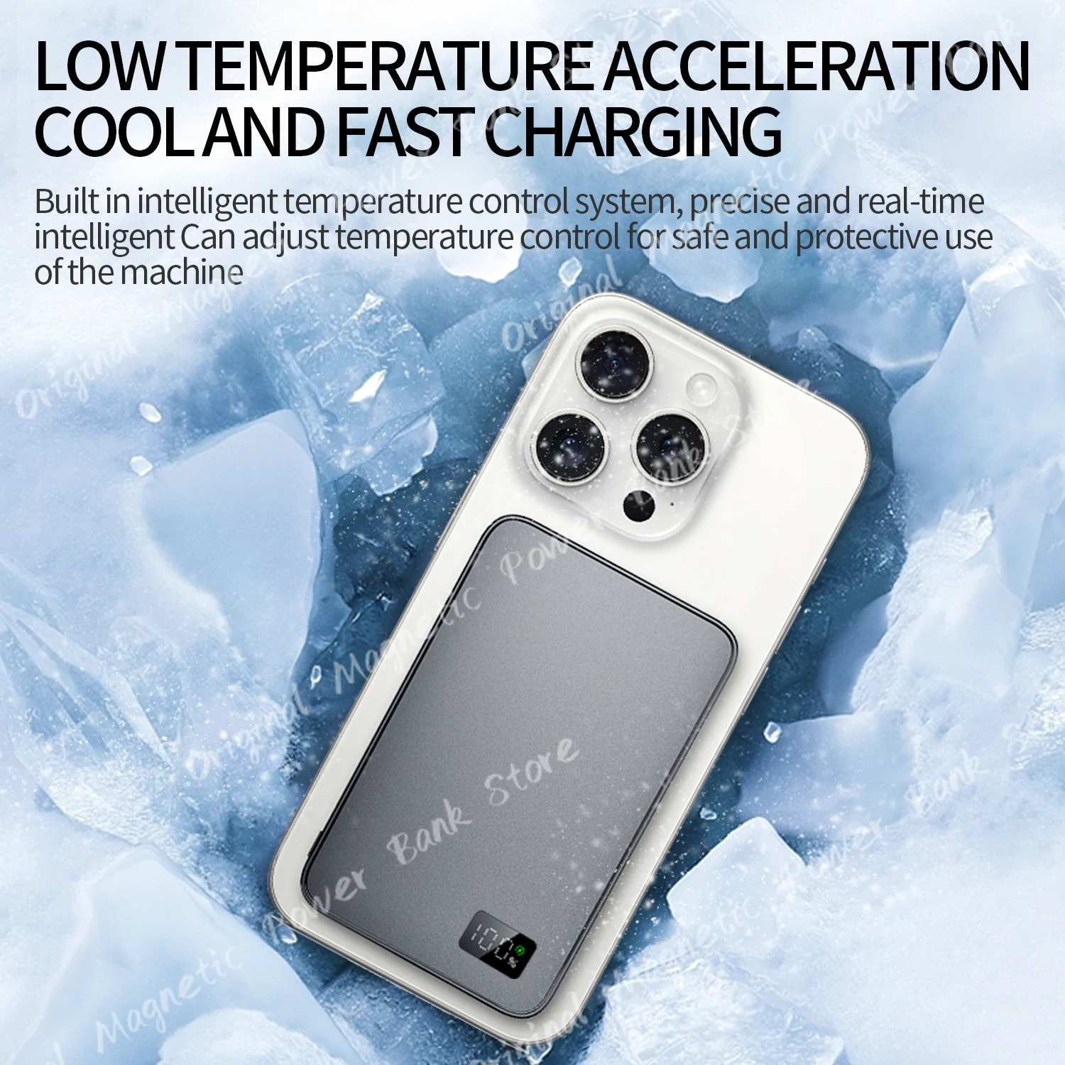 Brand Portable Magsafe PowerBank 30000mAh Wireless Fast Charger Slim Metal Power Bank External Spare Battery for IPhone16 Promax