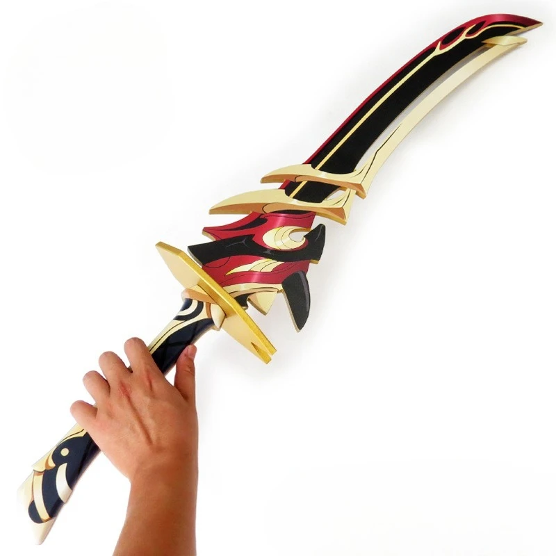 110cm Redhorn Stonethresher Arataki Itto Genshin Impact Game Peripherals Weapon Model Bamboo Sword Cosplay Prop Craft Collection