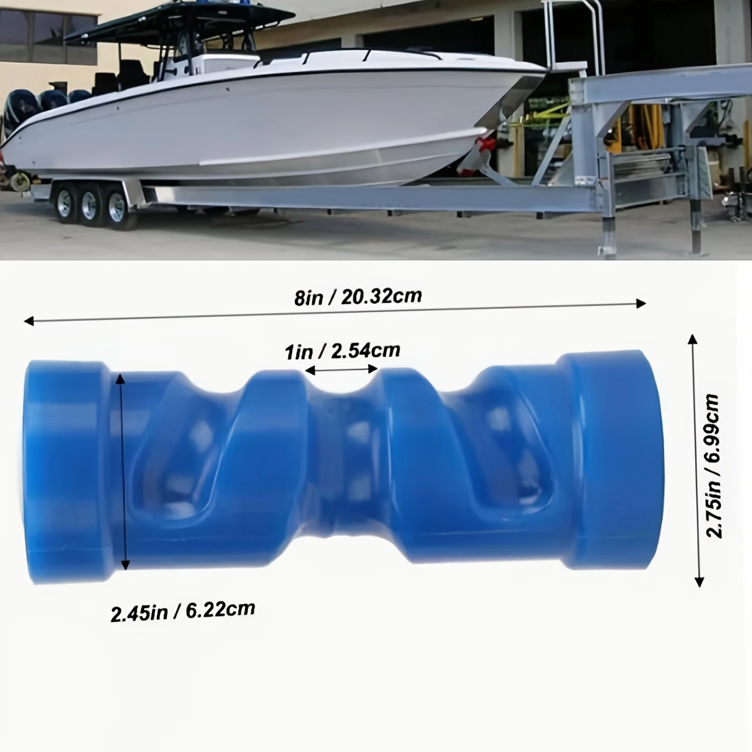 8in Self Centering Boat Trailer Keel Rollers,Boat Trailer Roller, for Trailer Boat Trailer Accessories Fits 5/8