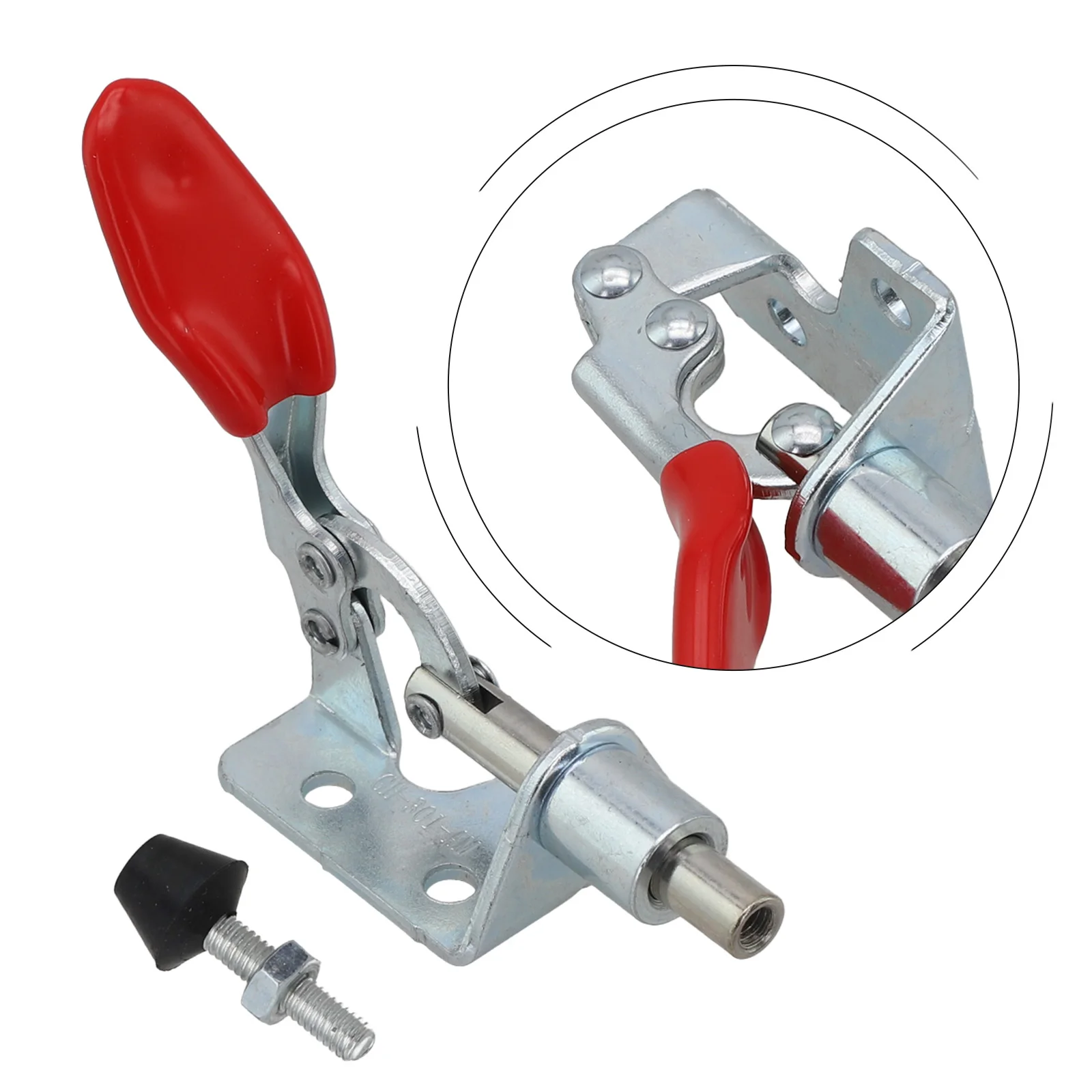 for toggle Clamp for toggle Clamp M4x20 Spindle Push-pull Clamp Antislip Vertical Covered Handle For Quickly Holding