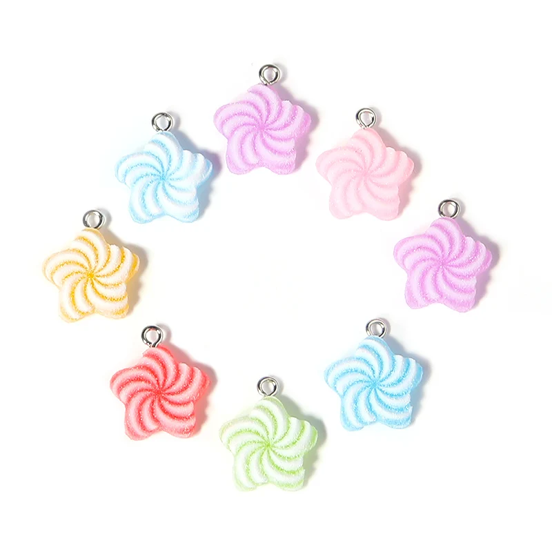 Acrylic Pendant Marshmallow Mushroom Avocado Beads 10pcs/Lots Accessories for Women Jewelry Making Charms for Necklace Bracelet