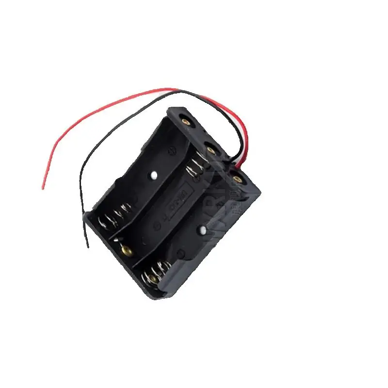

1PCs 1x 2x 3x 4x AAA battery box case holder with wire leads ABS plastic battery box connecting solder for 1-4pcs batteries DIY