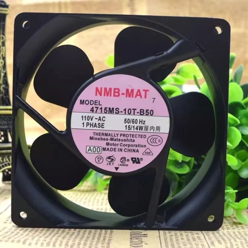 New Cooler Fan for NMB 4715MS-10T-B50 110V 100V 12038 15W 12CM Axial Cooling Fan 120 * 120 * 38mm