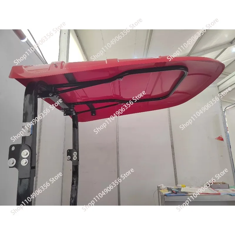 for Tractor Plastic Canopy with Frame & Windshield for Open-Air Top Replacement, Universal Fit, Durable UV-Resistant