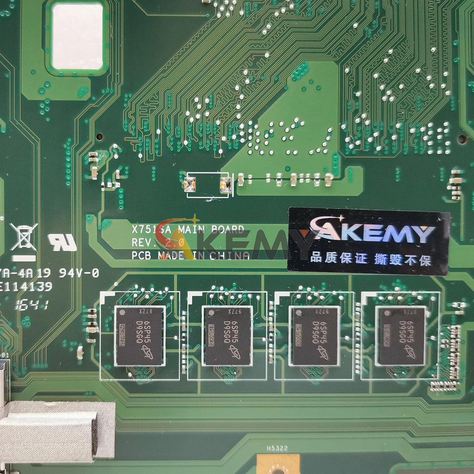 Motherboard Laptop X751SJ Untuk ASUS VivoBook X751SV A751S X751S F751S X751SJ Mainboard Dengan CPU Celeron 100% teruji OK pengiriman cepat