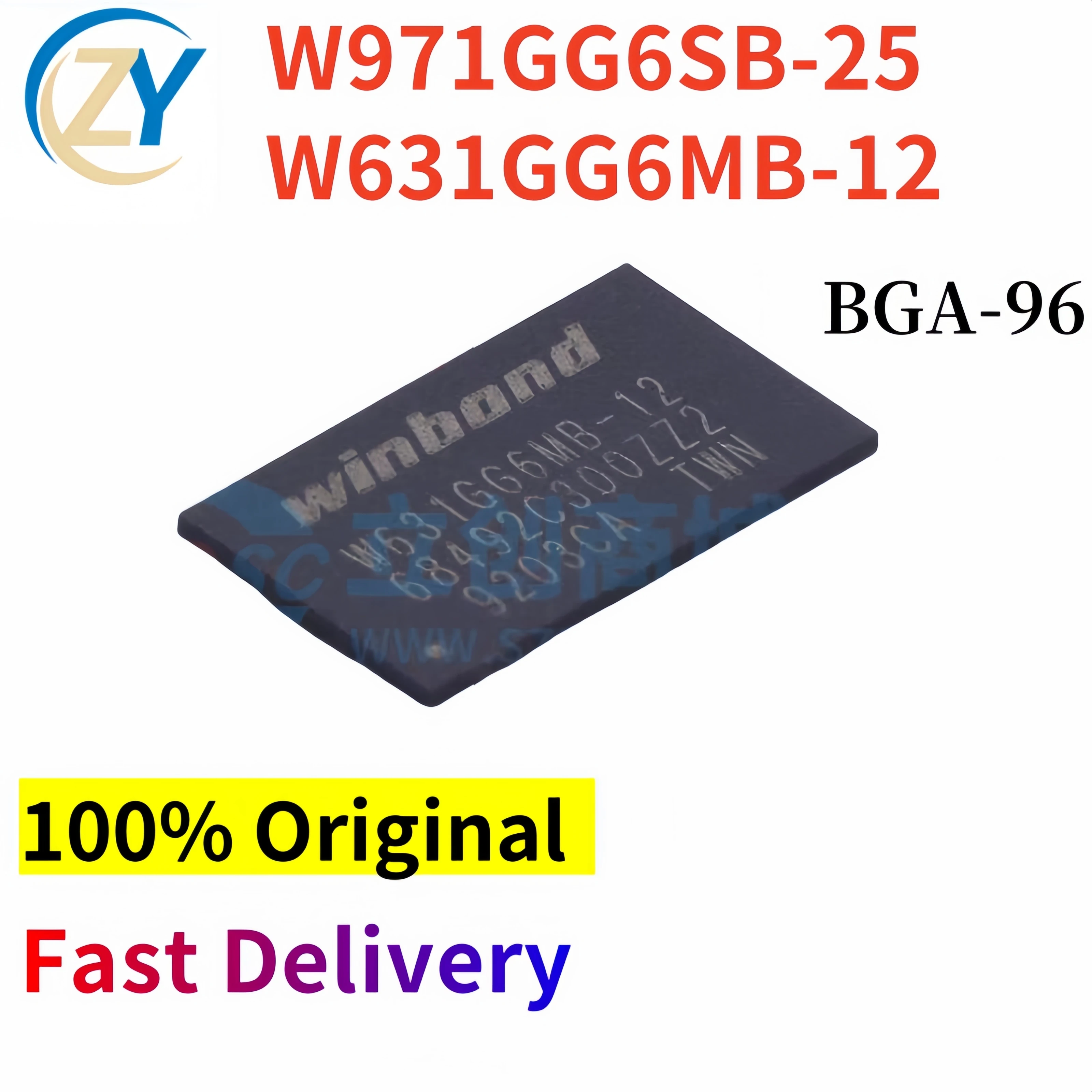 (2pcs) W971GG6 W631GG6 BGA96 W971GG6SB-25 W631GG6MB-12 100% Original & In Stock