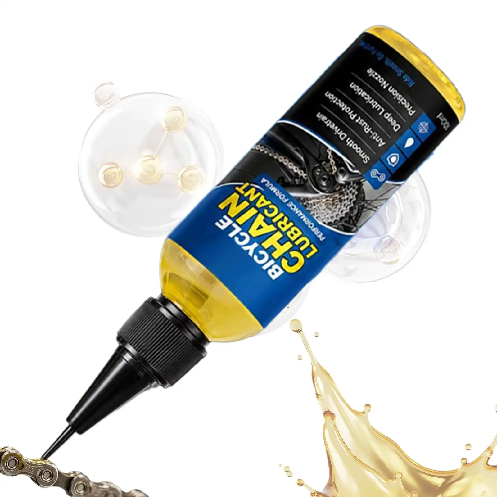 Bicycle Chain Wax Maintenance Oil 100ML Mountain Bike Road Bike Special Lubricant Chain Gear Oil for All Bicycle Chain Tools
