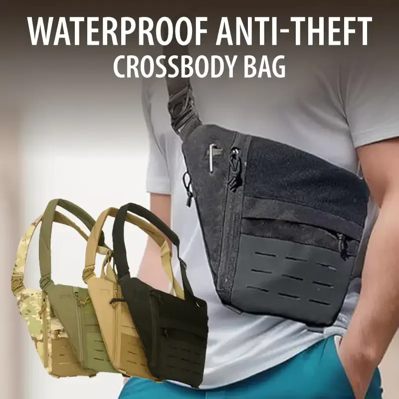 

Concealed Tactical Crossbody Sling Bag Outdoor Sports Casual Shoulder Crossbody Bag Waterproof Anti-Theft Crossbody Bag
