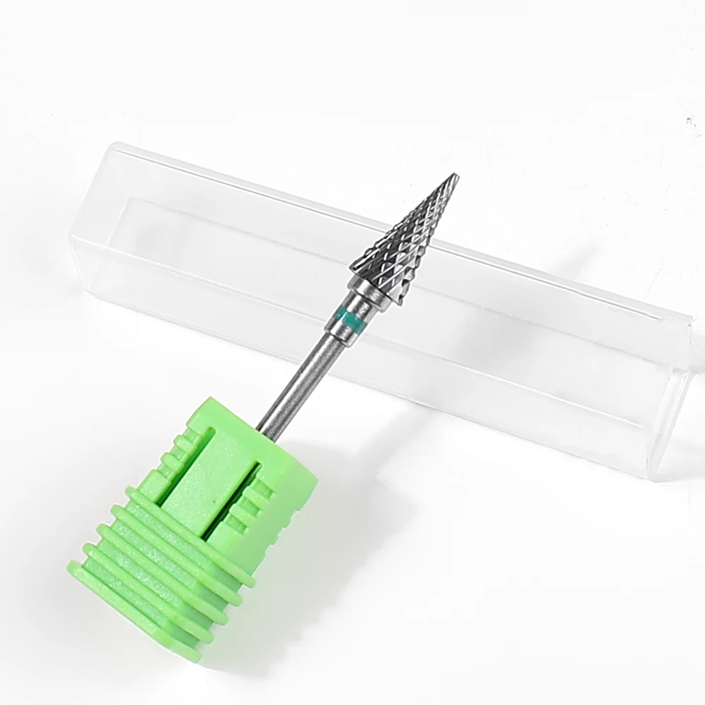 2Pcs High Quality Metal Nail Drill Bits Set Ultra Sharp for Precise Manicure/Pedicure, with Protective Cover