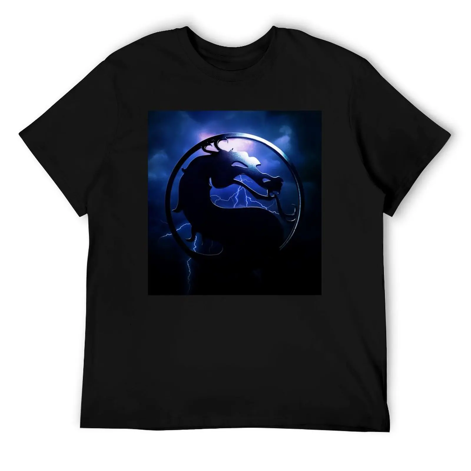 

Mortal Kombat II - Logo Remastered T-Shirt anime tshirt cotton t shirts man 100% cotton tshirt 100% T-Shirt