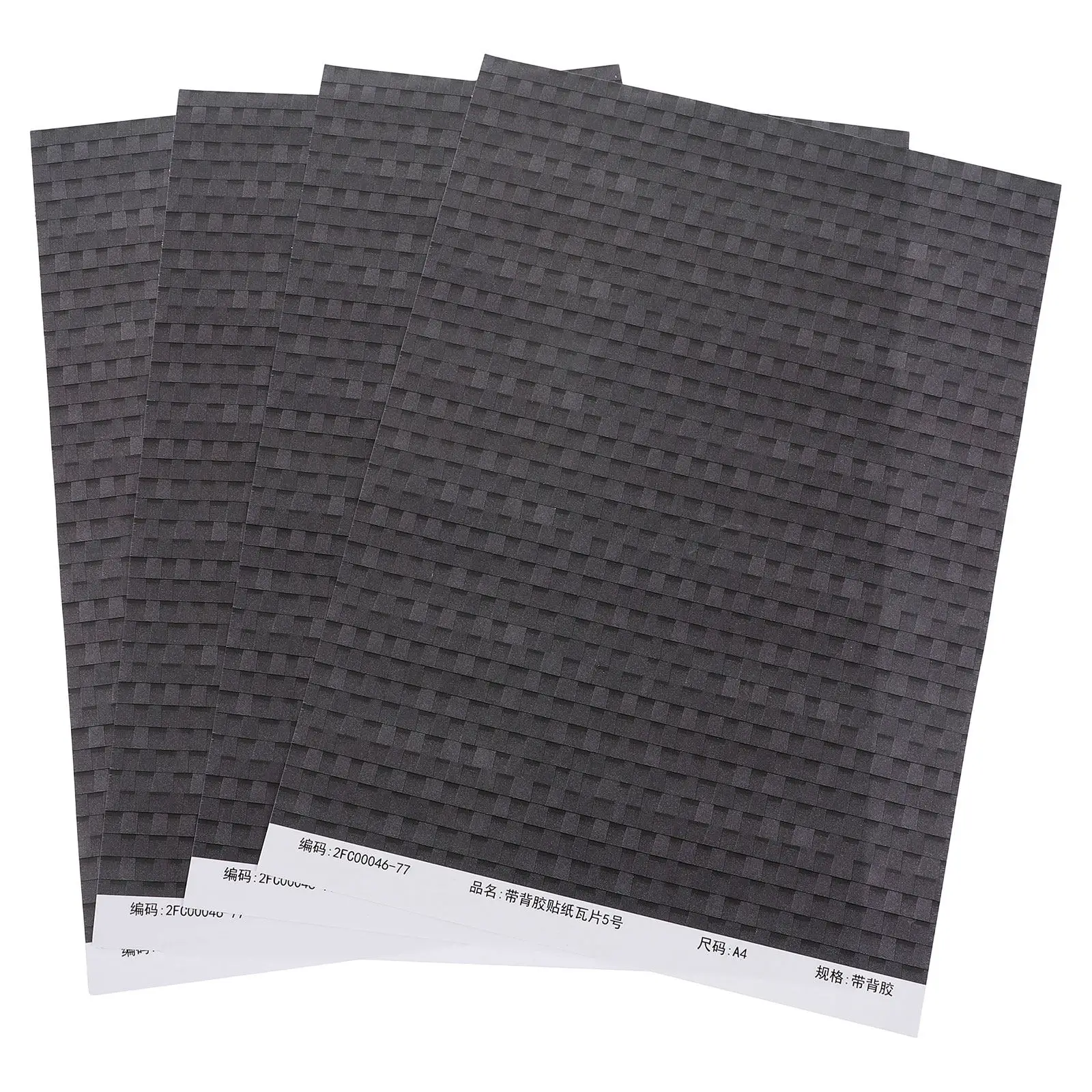 

4Pcs Mini Roof Tile Stickers Self Adhesive Simulated Tile Waterproof for Miniature House Furniture Decor Roof Tiles Adhesive