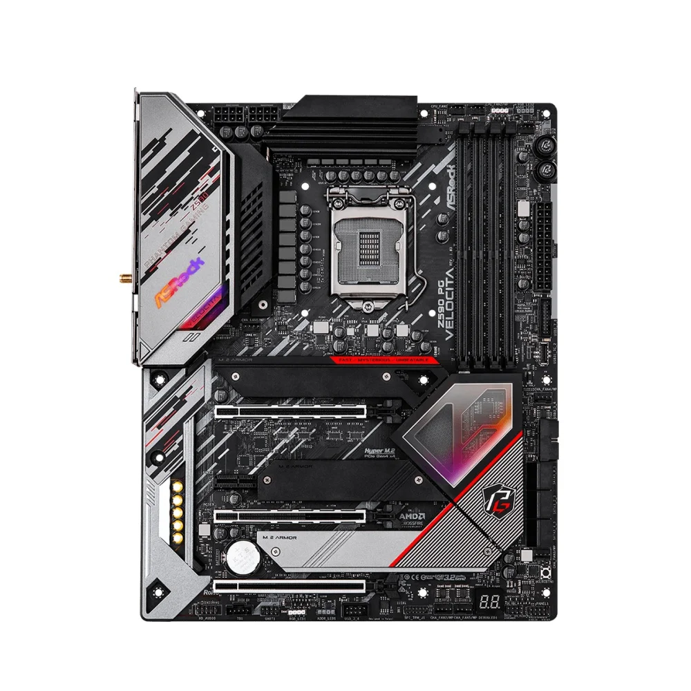 ASRock Z590 PG Velocita Motherboard Support i9-11900KF 10900K i7-11700K 10700KF i5-11600K 10600 CPU 4xDDR4 4800MHz HDMI M.2 NVME