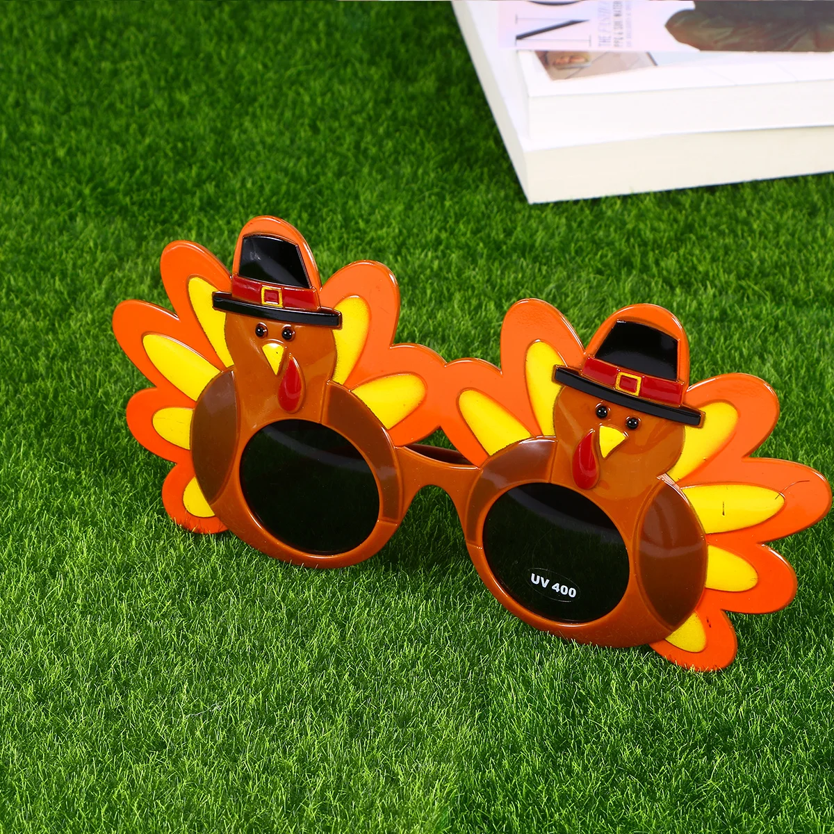 Lustige Türkei-Mann-Brille, Thanksgiving-Brille, Cartoon-Kostüm, Sonnenbrille, Party-Brille für Feiertage