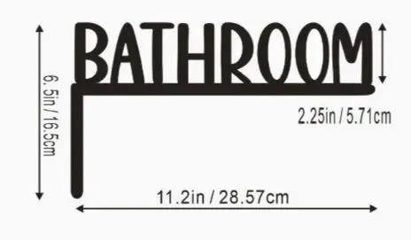 

Creative Bathroom Decor Wooden Door Sign Rustic Farmhouse Style Wall Art Home Toilet Room Plaque Durable Wood Easy Installation