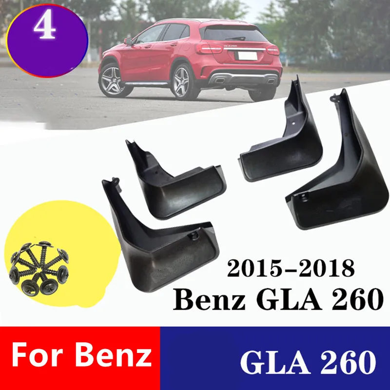 Car Mud Fender Guards Fit For Mercedes Benz GLA X156 200 220 260 45AMG 2014-2019 Mud Flaps Mudguards Splash Guards Tyre fenders