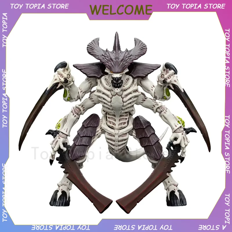 JOYTOY Warhammer 40K 1/18 Figurine Tyranids Hive Fleet Leviathan Tyranid Warrior with Boneswords 2 Action Figure Model Anime Toy