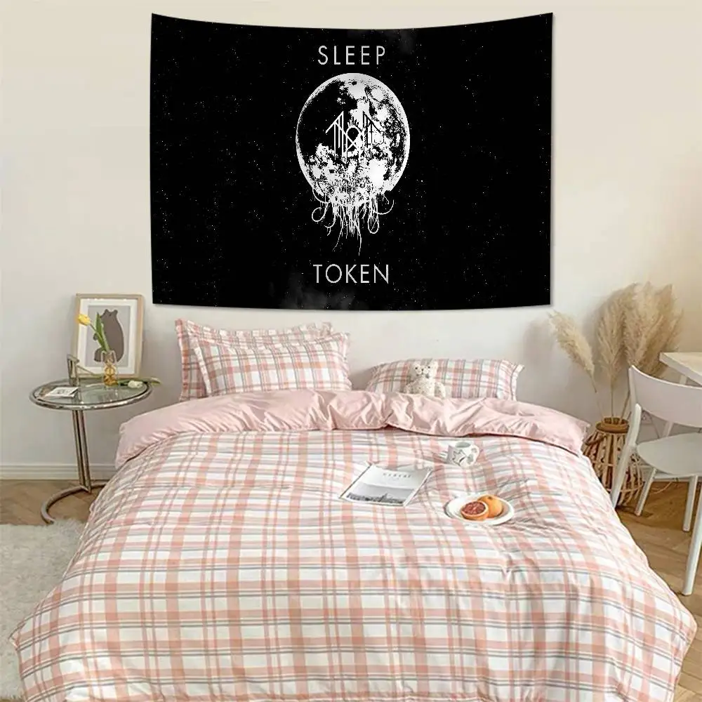 Popular Band S-Sleep T-Token Colorful Tapestry Wall Hanging Cheap Hippie Wall Hanging Bohemian Wall Tapestries Mandala Wall