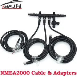 Wielofunkcyjny konwerter NMEA2000 adaptery NMEA 2000 kable gniazda 0.5M 1M 2M 3 M 4M długość okablowanie dla CX5003 łódź morska