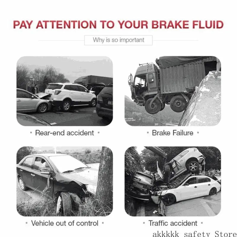 

XXFF 12V Car Brake Liquid Digital Tester for DOT3 DOT4 DOT5.1 Oil Quality Check Alarm