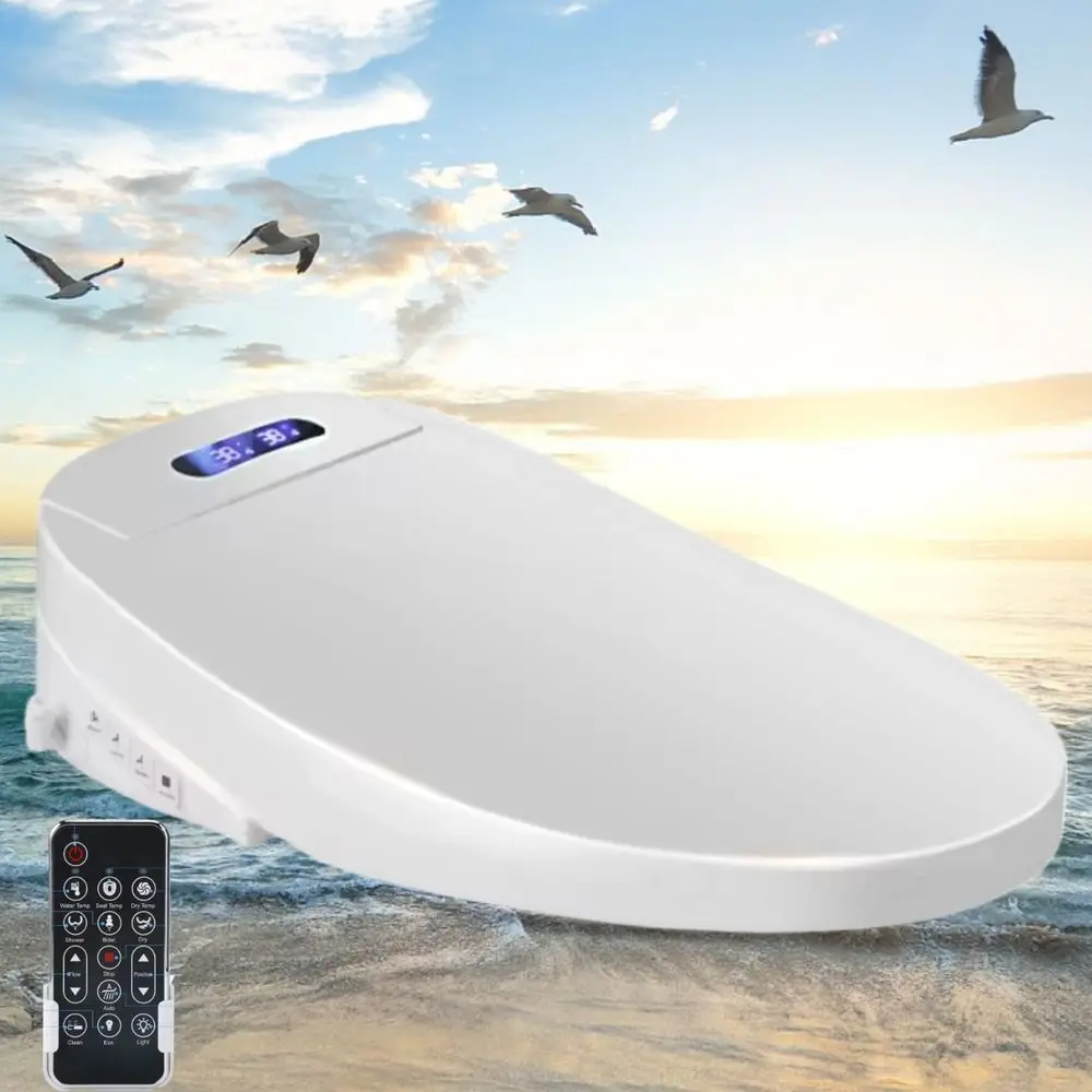 

Filtered & Warm Water, 8 Jet Spa Wash, Warm Air Dryer, Heated Seat, Self-Clean Stainless Steel Nozzle, HD Night Light. 10-year (