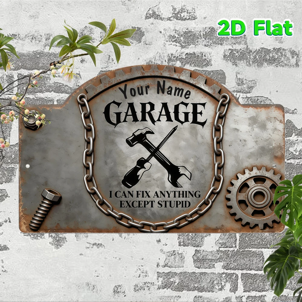 Custom Name Vintage Gear Garag - Workshop Tools Name review and price