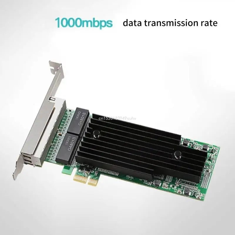 Gigabit Quads-poort Ethernet-serveradapter RJ45 Quads-poort netwerkkaart PCIE
