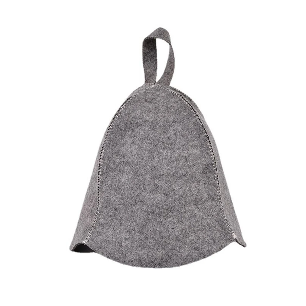 High Quality Grey Sauna Hat Made of Felt for Sauna and Banya  Perfect Accessory for Heatstroke Protection and Hair Care