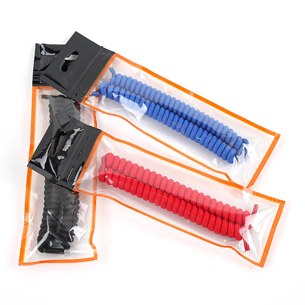 

6pcs Elastic Shoelace Set Silicone Laces Rubber Ties Shoes Accessories Self Adjusting Stretchy Support For Sneakers Sports