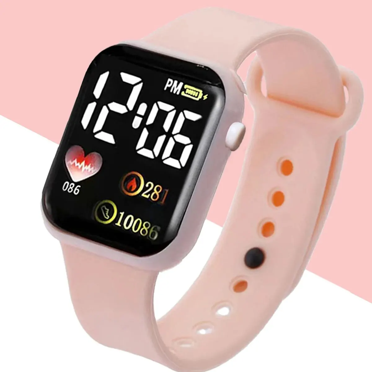 Sifang Caring Girl Electronic Watches And 4 Pearl Butterfly Love Jewelry Set Cute And Romantic