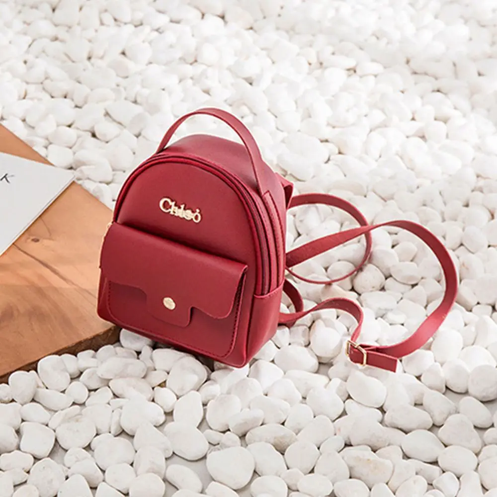 Модные маленькие простые студенческие сумки для книг из искусственной кожи, дорожные сумки, мини-рюкзак