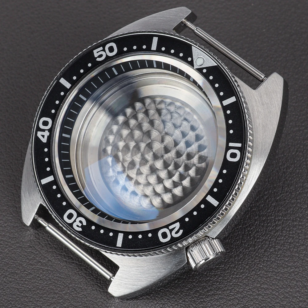 41mm Dive Watch Steel Case Sapphire crystal glass For NH35 NH36 NH34 NH38 Movement 28.5mm Dial Waterproof Automatic Watch Parts