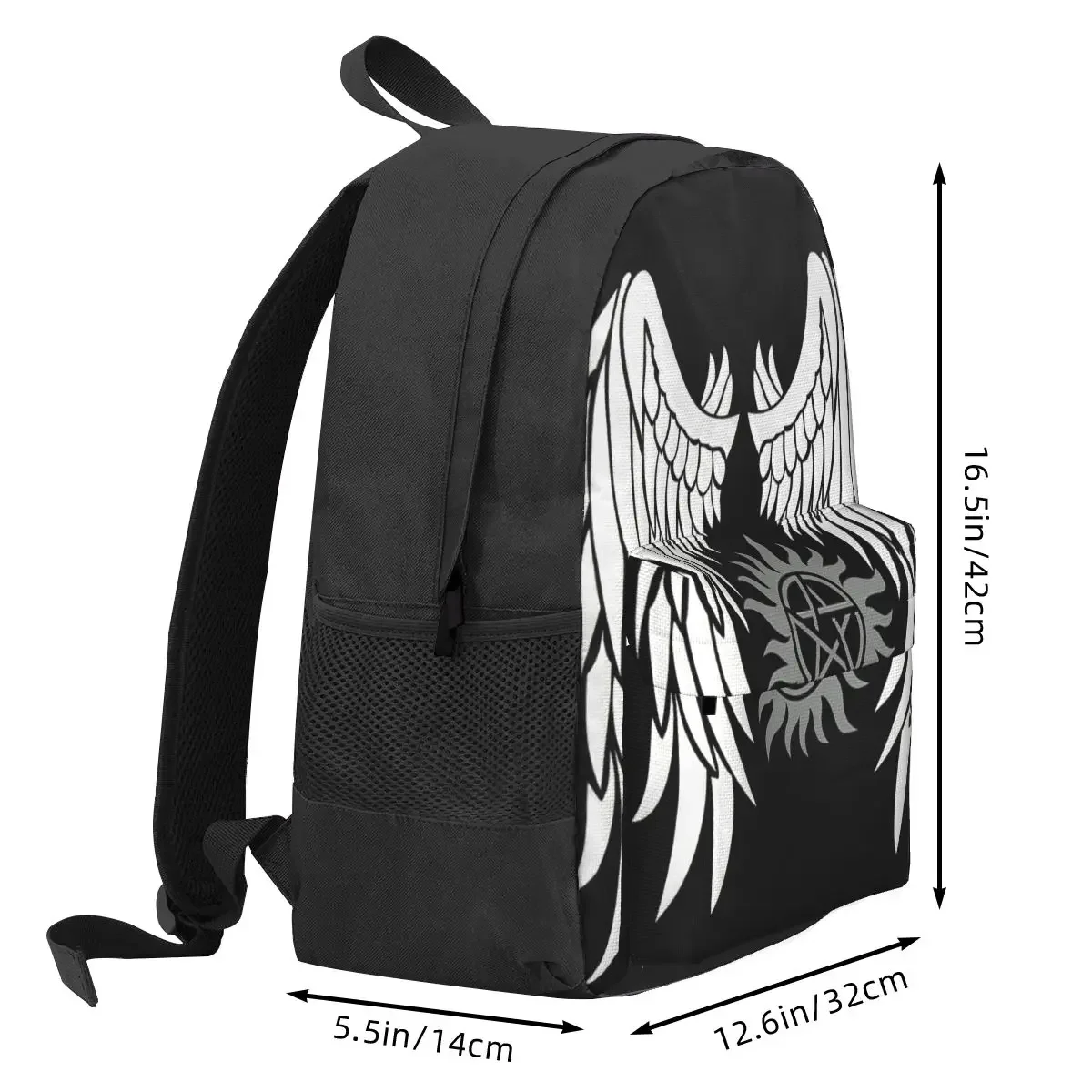 Übernat ürliche Flügel und Logo Rucksäcke Jungen Mädchen Bücher tasche Studenten Schult aschen Cartoon Kinder Rucksack Laptop Rucksack Umhängetasche