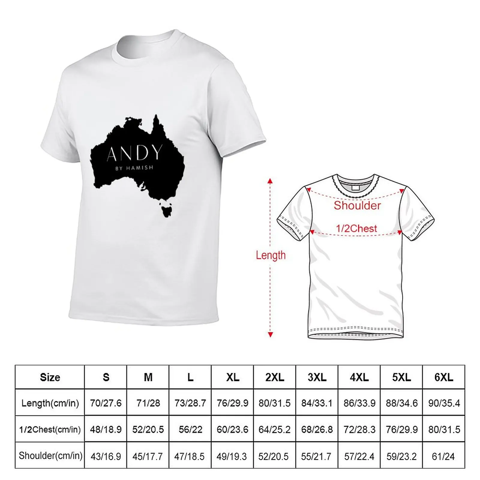 Andy by Hamish Australia T-Shirt Fashion Casual Short Sleeve Top