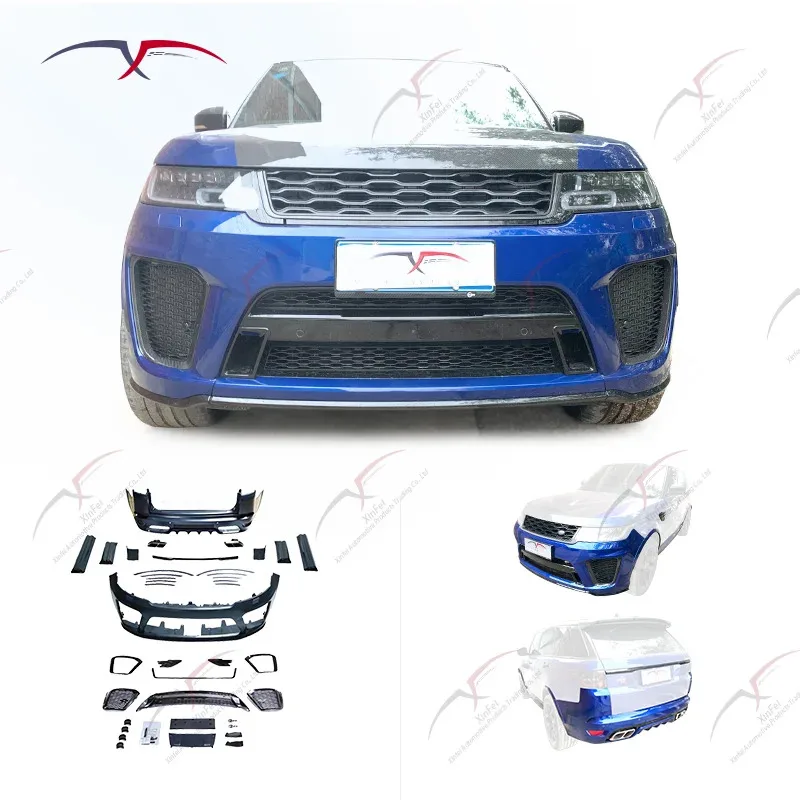

Rover Sport Body Kit Upgraded SVR Car Bumpe Side Skirt Grill Rear Spoiler Body Kit 2018-2022