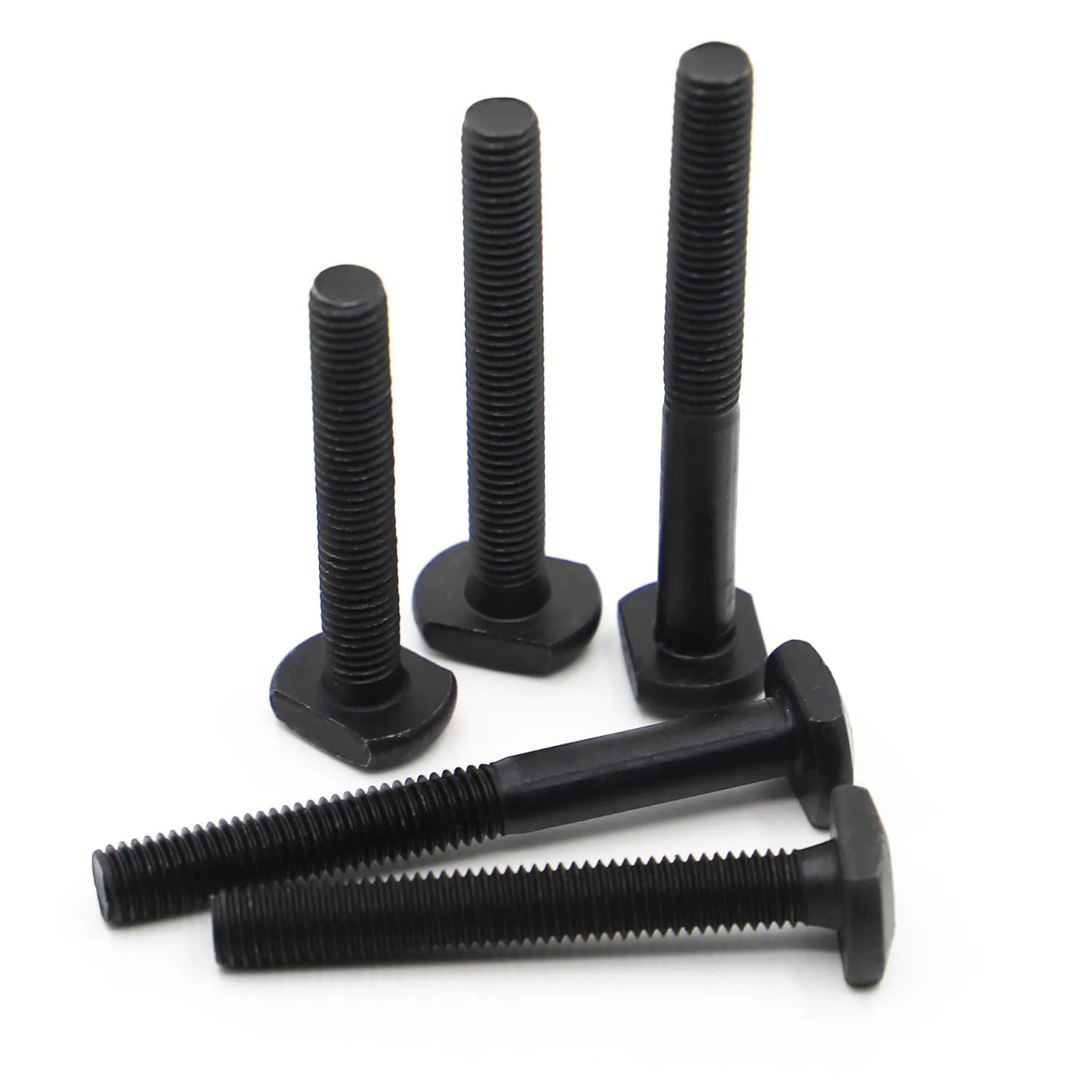 M6 M8 M10 M12 Black Carbon Steel T Shape Punch Milling Machine Screw Threaded Rod Clamping Cap Bolt T-Slot T-head Bolts GB37