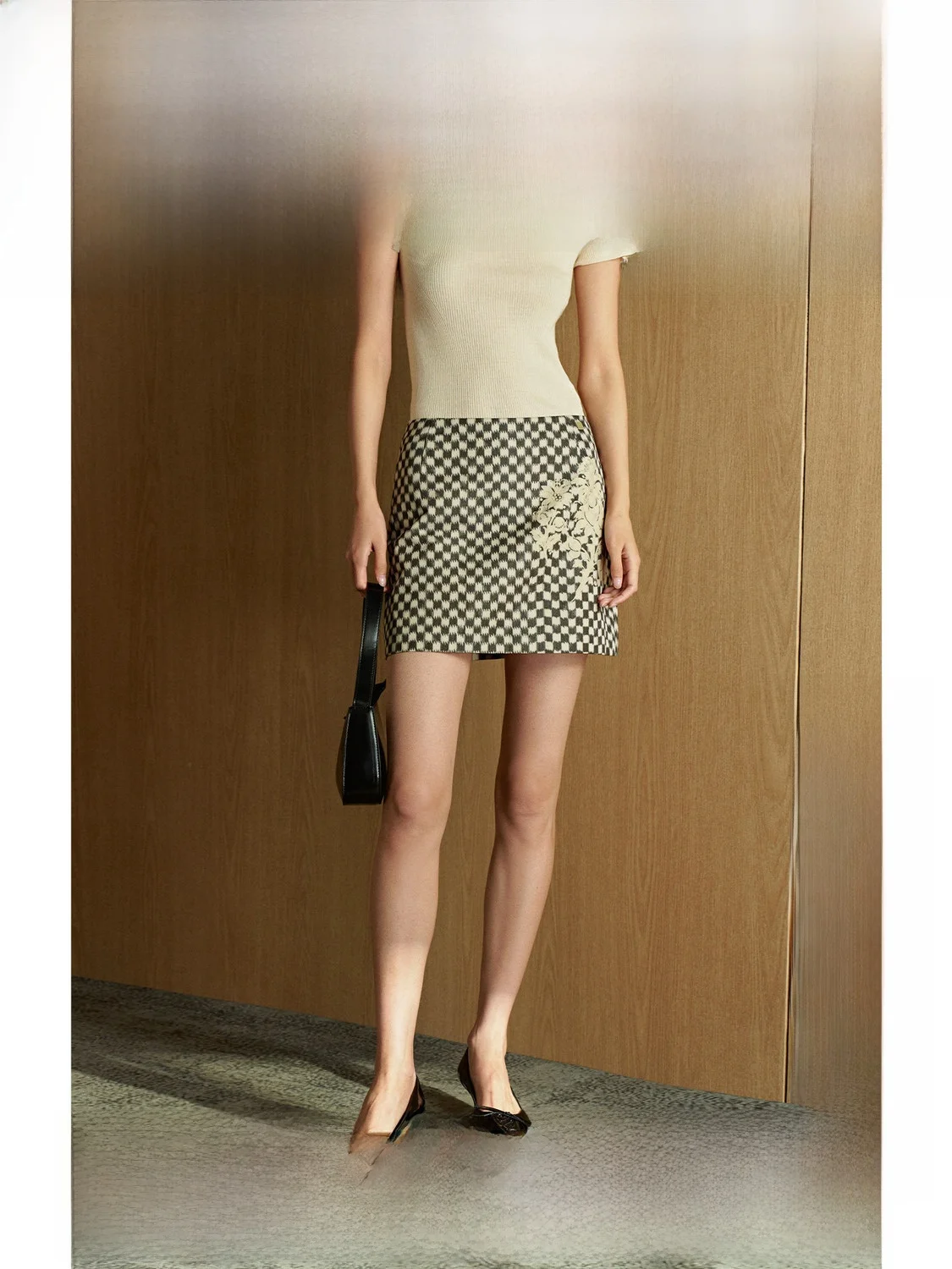 

Юбка А-силуэта с принтом в клетку, новинка весенней коллекции, повседневная, с подкладкой, на молнии, для женщин