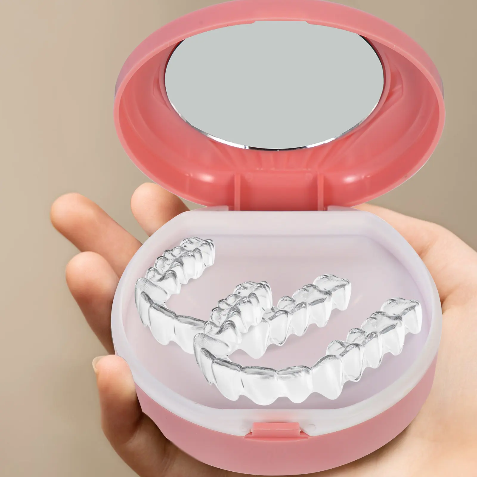 

Компактный легкий водонепроницаемый футляр для хранения зубных протезов и капп, устойчивый к царапинам, для активного отдыха и переноски брекетов