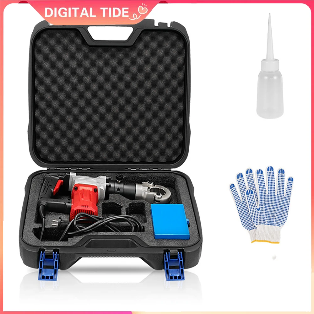 

10-300mm² Copper/Aluminum Terminal Crimping KM-300 In-line Electric Power Cable Crimping Tool 2200W Power
