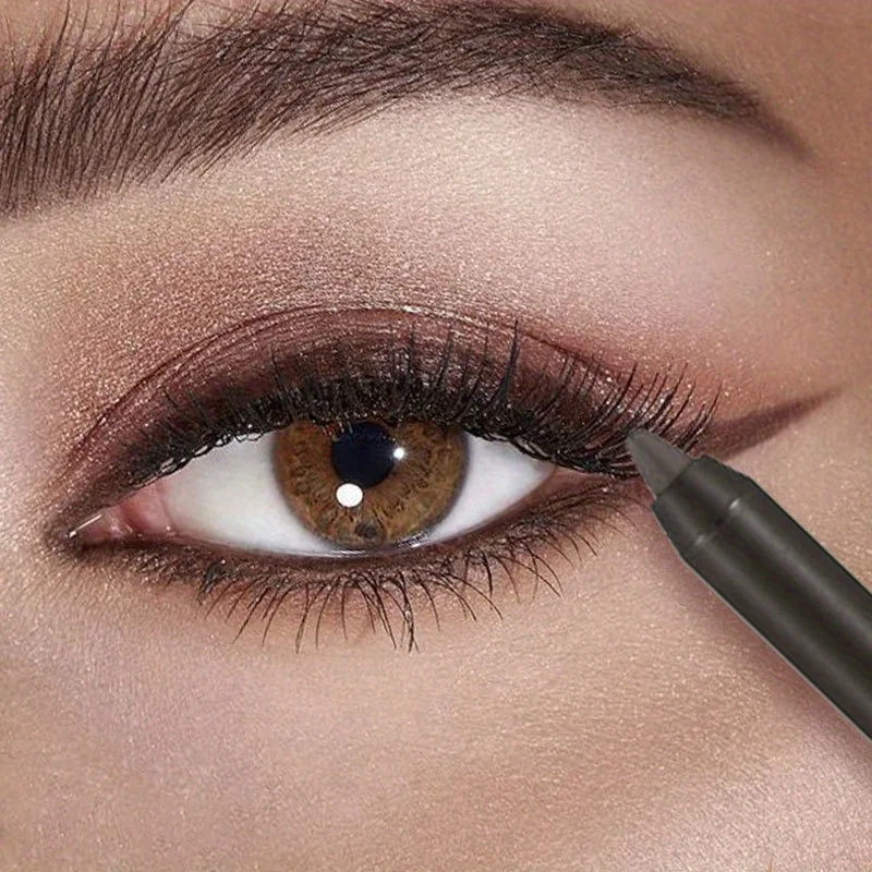 Black Brown Waterproof Eyeliner Pencil Long Lasting Easy To Wear Eye Liner Gel Matte Quick Drying Eyeliner Pen Makeup Cosmetic