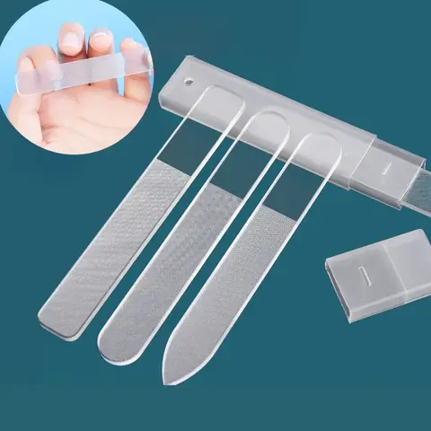 Transparent Nail File Nano Glass Nail Files Professional Sanding Polishing Files Grinding Equipment Manicure Art Tools Whit Box