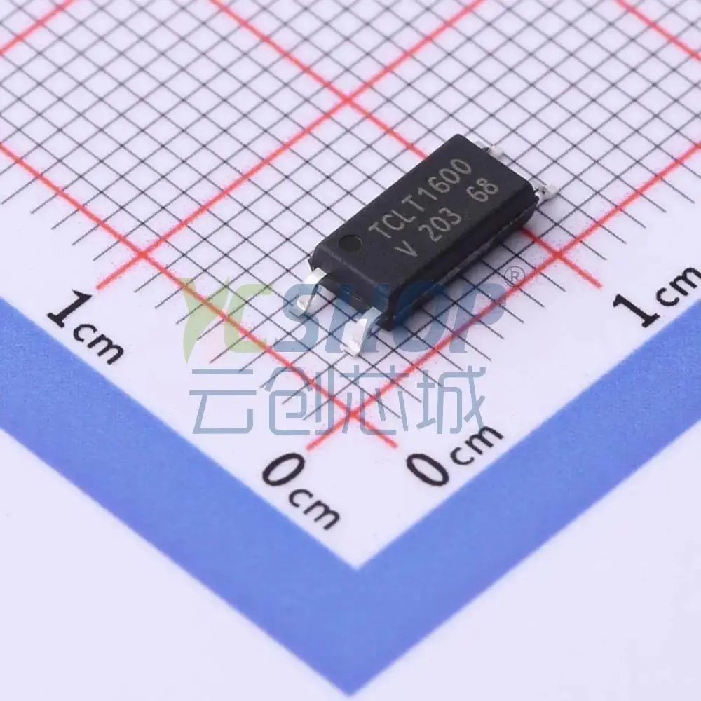 TCLT1600 Phototransistor Optocoupler 5000Vrms Isolation 4‑SMD Gull‑Wing 4‑SOP SMD Optoisolator