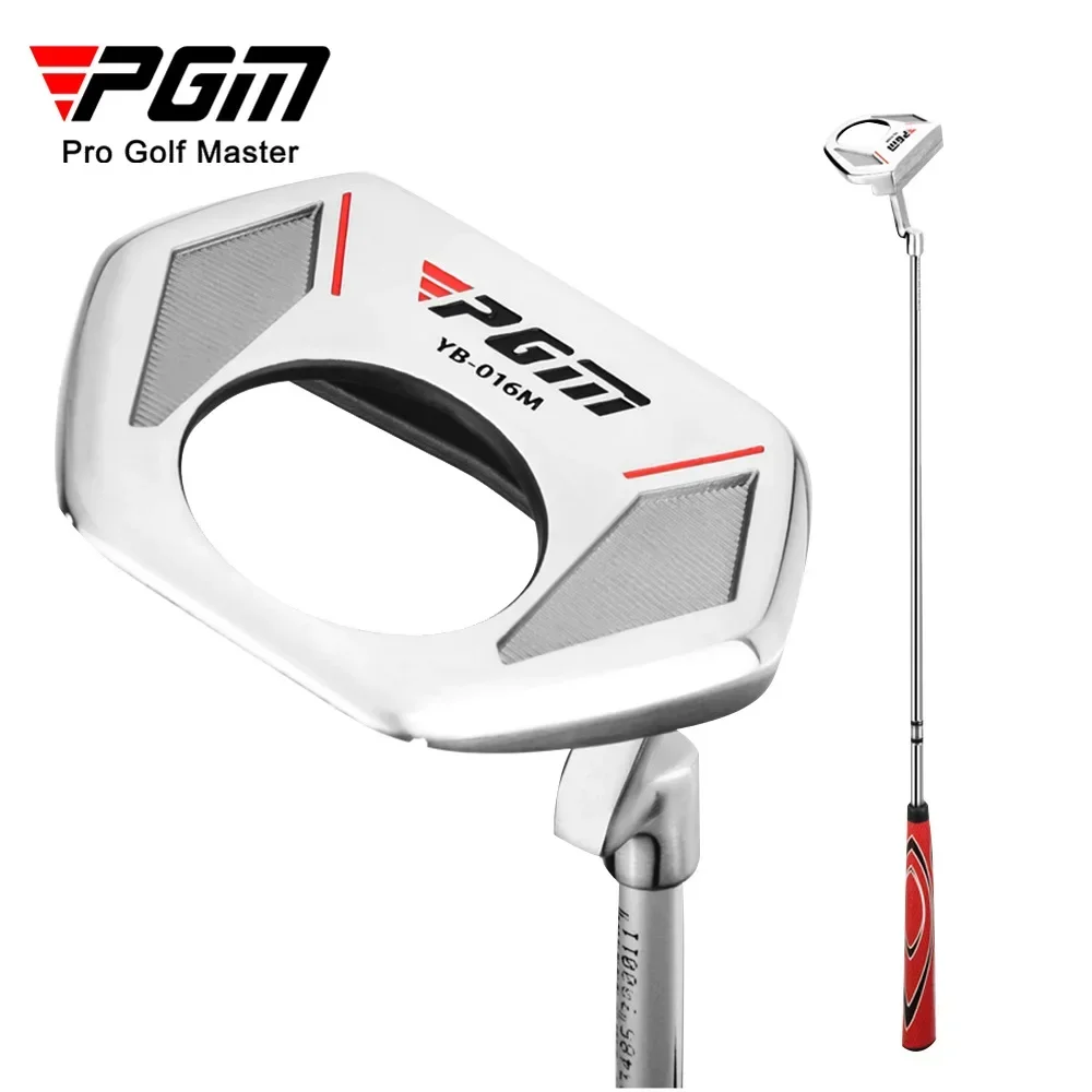 PGM-ゴルフクラブトレーニング用品、男性用ステンレス鋼putter、重力式センター、ボールピックアップ機能、新品