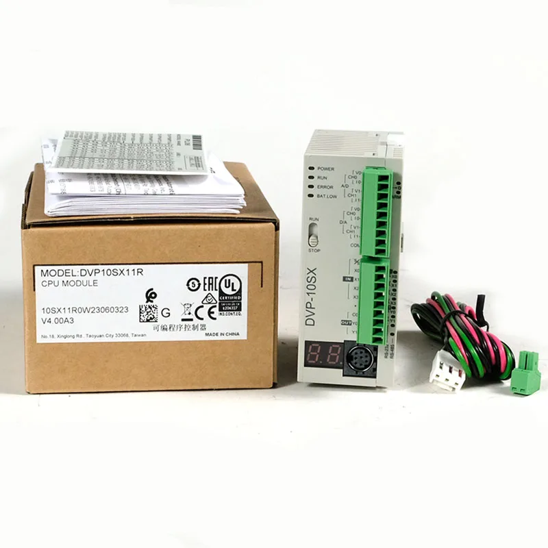 Original Delta DVP-SX Series Host Controller DVP10SX11R DVP10SX11T PLC 4DI/2DO 2AI/2AO 10 Point Analog I/O Module